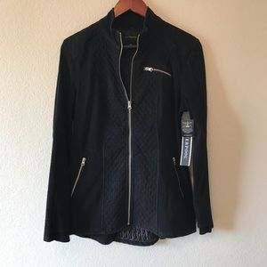 liverpool nereus quilted panel denim jacket